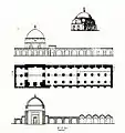 Plan of the building.