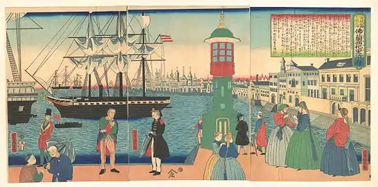 Utagawa Yoshitora, Paris, France, 1862