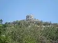 West view of the steep rock