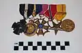 Bar of medals worn by Austin, now in the collection of the Naval War College Museum