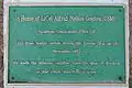 Plaque located at Camp Mujuk, Korea that commemorates LtCol. Alfred Nelson Gordon, CO of VMA-121 who died during the Korean War