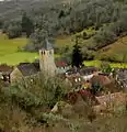 Vie of the church and the village.
