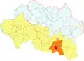 Location of Bellerive-sur-Allier in the Vichy Val d'Allier conurbation