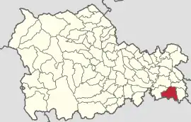 Location in Neamț County