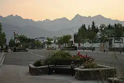 Looking West on 5th Ave downtown Valemount, BC