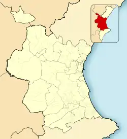 Barx is located in Province of Valencia