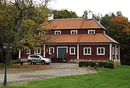 Sateri roof (with vertical break in pitch), Sweden