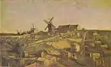 The Hill of Montmartre also View of Montmartre with Windmills1886Kröller-Müller Museum, Otterlo, Netherlands (F266)