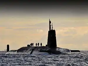 HMS&nbsp;Vanguard, a Vanguard-class ballistic missile submarine
