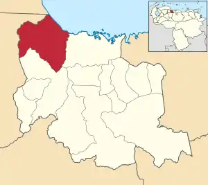 Location in Carabobo