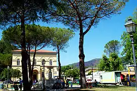 A central town's square