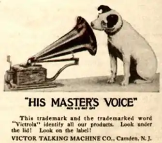 1921 Victor Talking Machine company advertisement