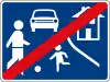 Limit end of residential area