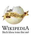 Vietnamese Wikipedia's 1,250,000 article logo