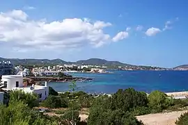View from Es Canar, north of the town.