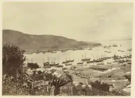 View of Nagasaki Bay, c1865