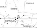 View on Mars, Jupiter, Saturn and Kepler's Supernova on October 9, 1604 for an observer at 50N 9E at 19 CET