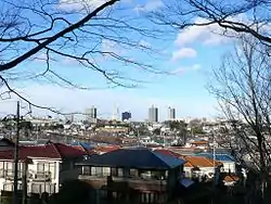 Central Tokorozawa from Hachikokuyama