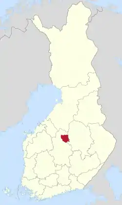 Location of Viitasaari in Finland