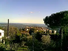 A view of the village of Cabris from the hill of Audides