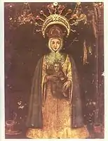Our Lady of Consolation enshrined at the Basilica of Our Lady of Consolation, Táriba, Venezuela.