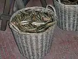 Creel with sprat, National Fishery Museum, Belgium