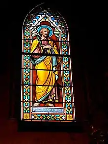 Stained glass in La Royante chapel