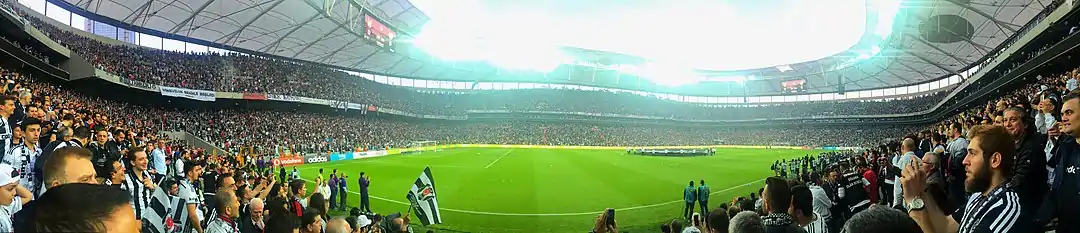 A panoramic view of Vodafone Park during its opening ceremony