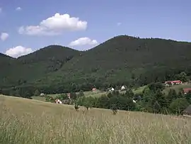Vosges mountains Mittelkopf (left) and Steinkopf (right) in Windstein