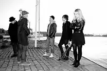 We Do Not Negotiate With Terrorists, Gothenburg, 12 November 2011. 
From left to right: Bob Dramountanis, Steve Sarasini, -, Oskar Lissborg, Sophia Axelsson