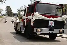 A retired Iveco 140-25 truntable ladder from Hong Kong Fire Services Department