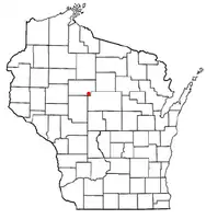 Location of Deer Creek, Taylor County, Wisconsin