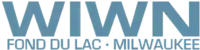 A simple two-line logo in muted blue appears. The first line features "WIWN", with the second line reading "FOND DU LAC • MILWAUKEE" in all capital letters.