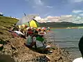Fishing in Wadaslintang Reservoir