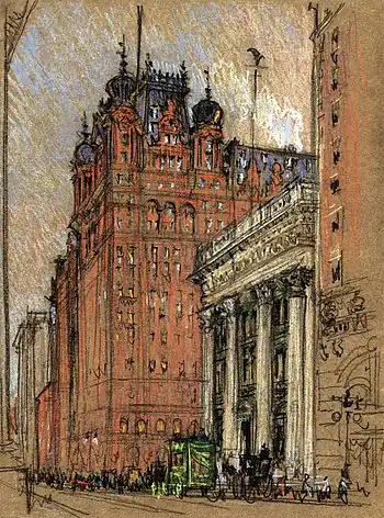 Image 11Waldorf Astoria New York by Joseph Pennell (1860–1926)  (from Portal:Architecture/Travel images)