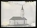 Early version of Christ Church with steeple