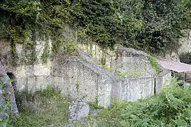 Walls of Temple of Diana in Nemi