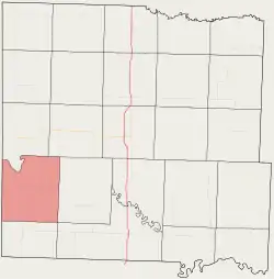 Location in Bates County