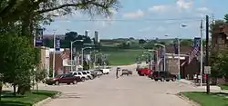 Downtown Walthill: Main Street, looking east
