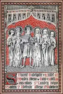 St. Waltrude and Family.