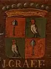 Ancient coat of arms Jacob Dircksz de Graeff quartered