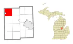 Location within Midland County