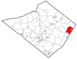 Location of Washington Township in Berks County