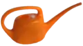 A watering can made of plastic