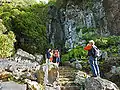 The waterfall