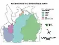 Watersheds in La Selva