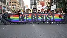 We Resist at the Queer Liberation March