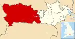 West Berkshire shown within Berkshire