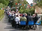 Street party in West Keal Road, 29 April 2011, organised to celebrate the marriage of Prince William and Miss Catherine Middleton