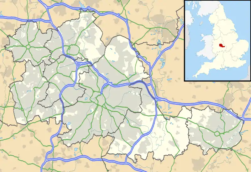 Edgbaston is located in West Midlands county
